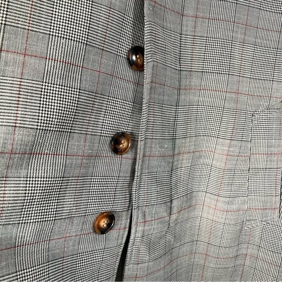 NWT Banks Journal Downtown Check Plaid Trench Coat Jacket Crock S L Gingham - Picture 8 of 13